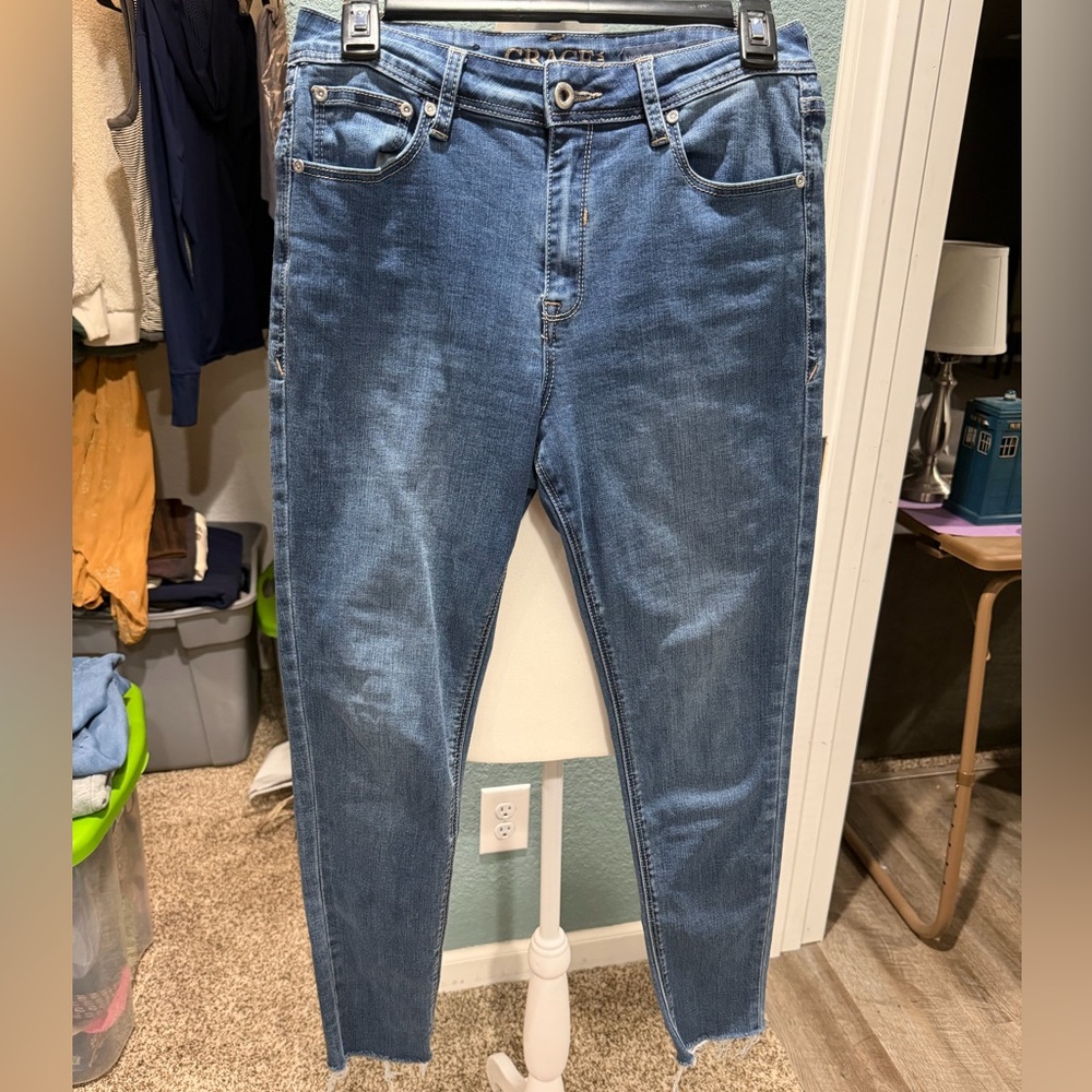Grace in LA High Rise Blue Jeans